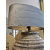 Lampa ceramiczna prążkowana Rustykalna z abażurem 92cm